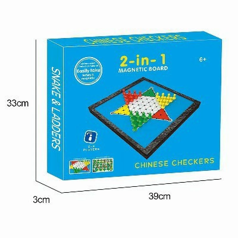 2 in 1 Magnetic Board Game (Large)
