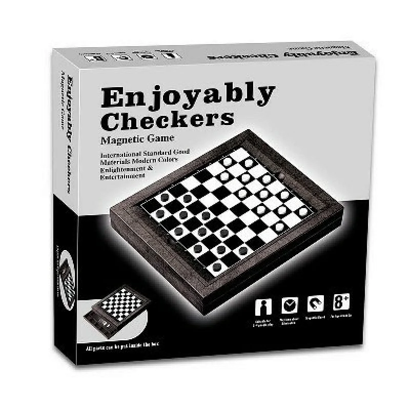 Magnetic Checkers Set