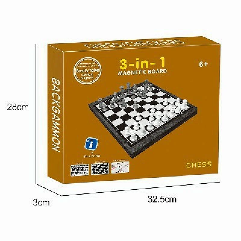 3 in 1 Magnetic Board Game (Medium)