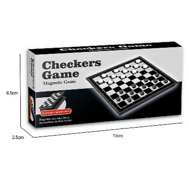 Magnetic Checkers Set