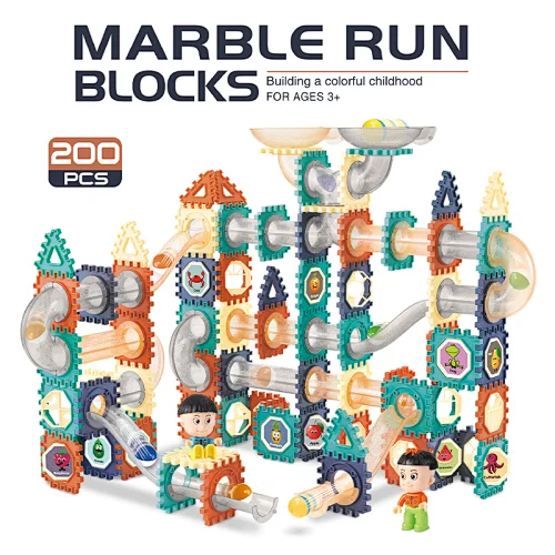 200 Pieces Magnetic Ball Track Building Blocks