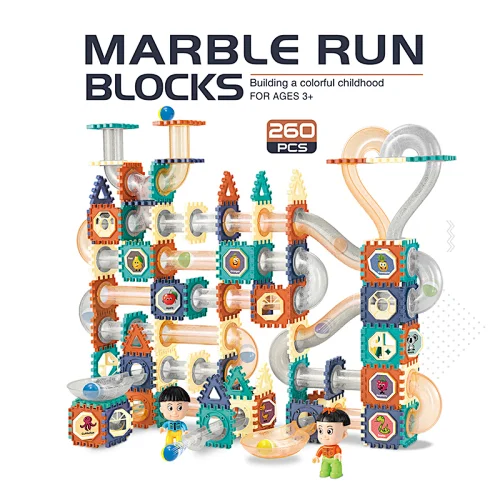 260 Pieces Magnetic Ball Track Building Blocks