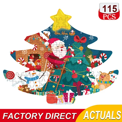 105pcs Christmas Paper Puzzle