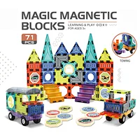 71 Pieces Magnetic Ball Track Building Blocks