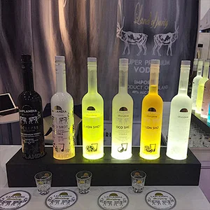 Single 3 To 6 Bottles Acrylic Bottle Glorifier Display Champagne Bottle Presenter