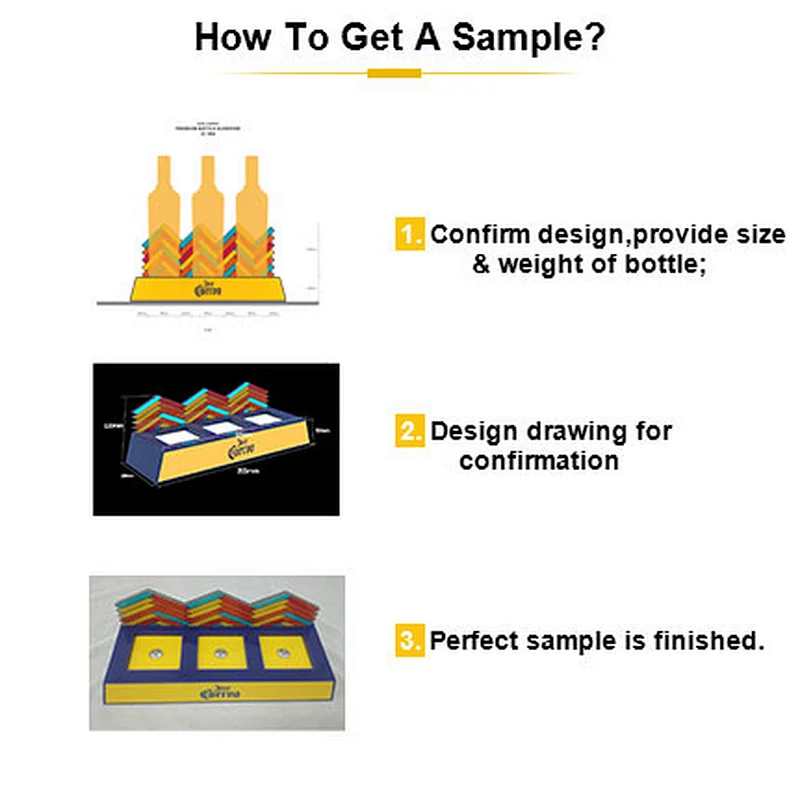 Free-combination Structure Single to 6 Bottles LED Light Acrylic Base Bottle Glorifiers