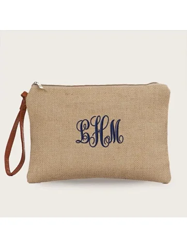 jute cosmetic bag