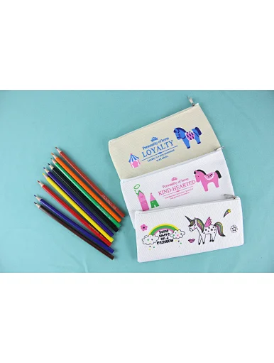 cotton pencil bag