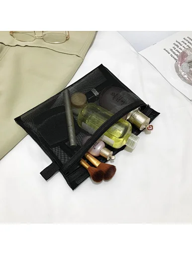 zipper mesh bag