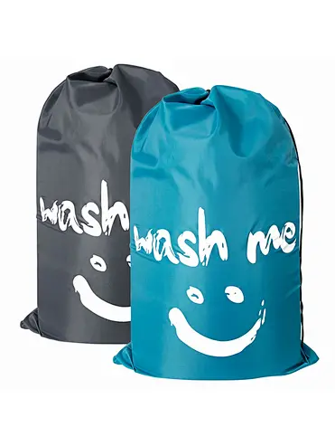 Travel Laundry Bag Nylon Heavy Duty Dirty Clothes Bag with Drawstring, Machine Washable  bag