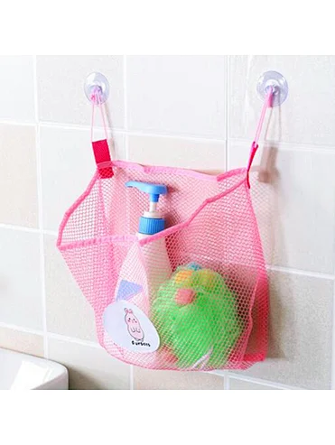 Amazon hot sell hanging large Quick Dry Bathtub Mesh Net kids toy storage bath toy organizer