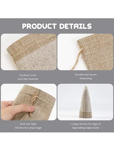 jute drawstring bag