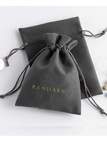 24 Hot sale beauty jewelry packaging pouch black  custom dust gift drawstring pouch jewelry velvet bags
