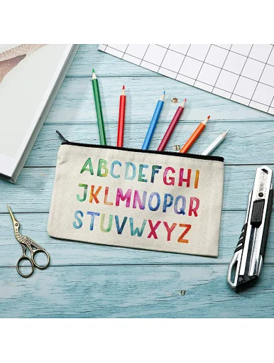 cotton pencil bag