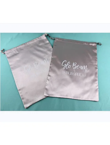 satin bags with logo