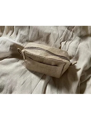 linen comsetic bag
