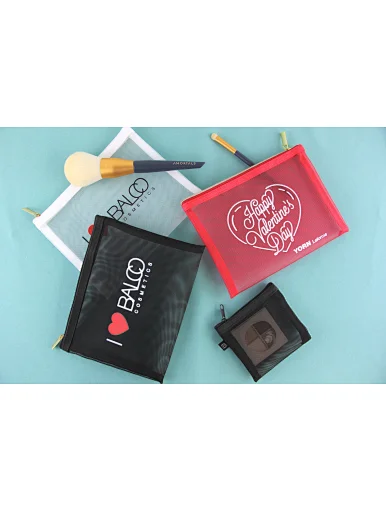 mesh cosmetic bag