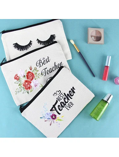 cotton cosmetic bag