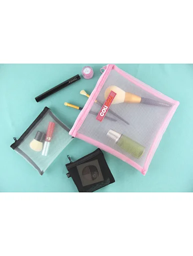 mesh cosmetic bag