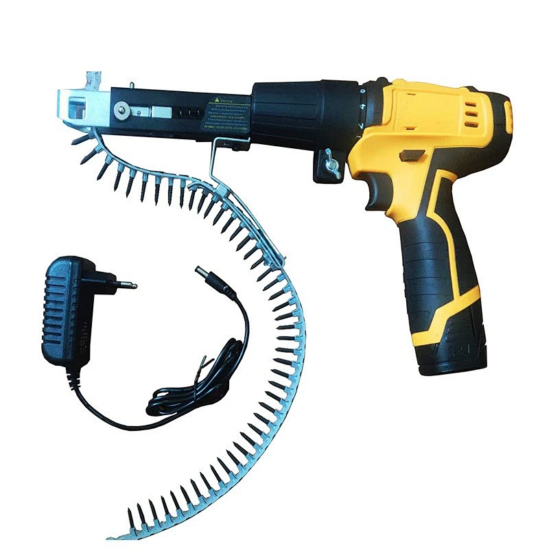 Rechargeable portable auto feed drywall battery powered drywall nail