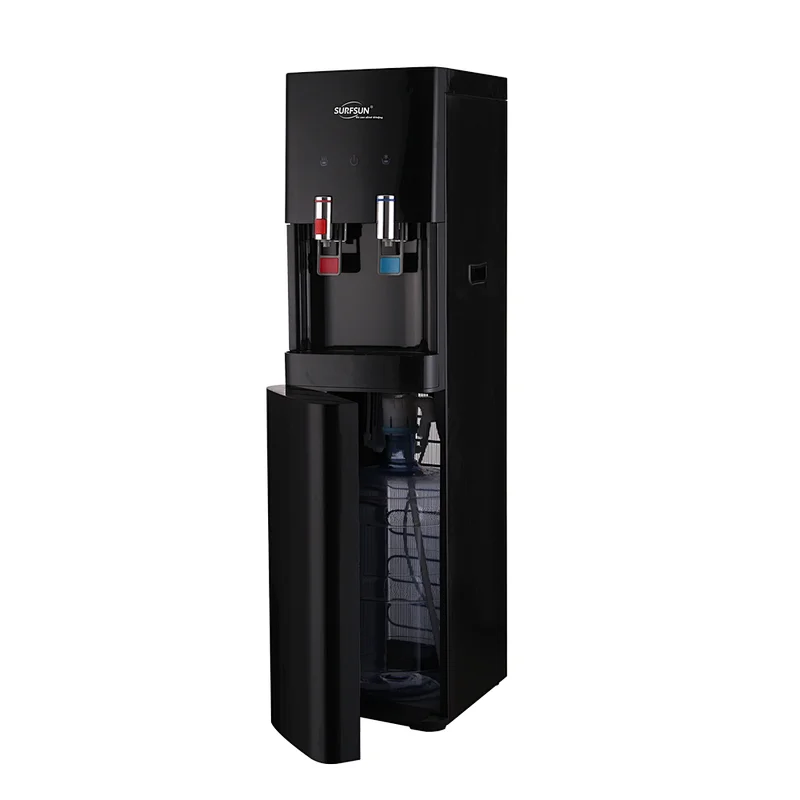 Classical black water cooler with gallon hidden