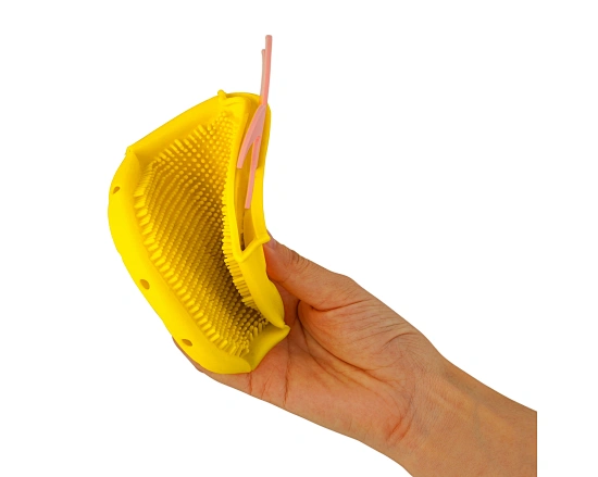 silicone dry body brush