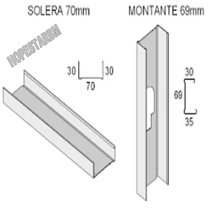 Perfiles montante y solera perfiles omega angular Paraguay market