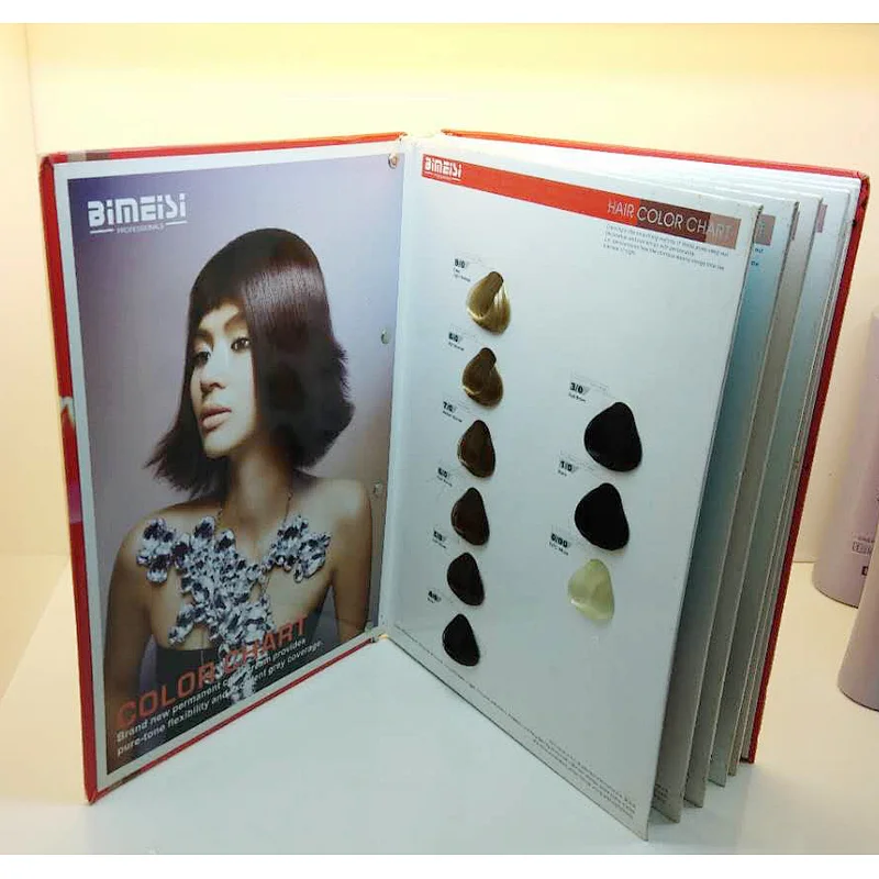 hair color swatch book , hair color book , hair color chart book