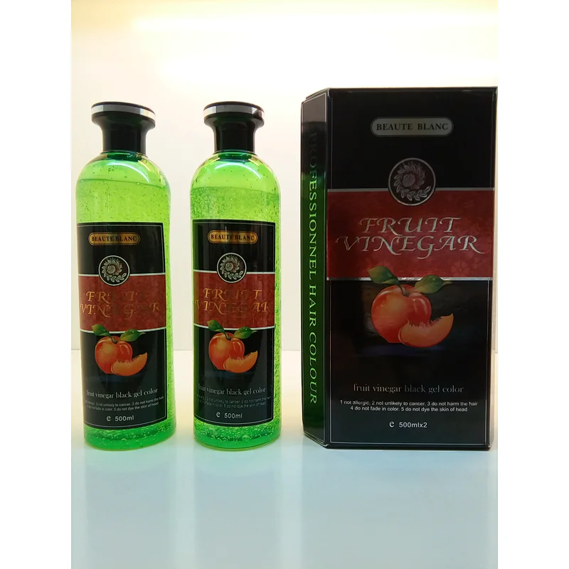 permanent hair gel colour , fruit vinegar black gel , fruit vinegar