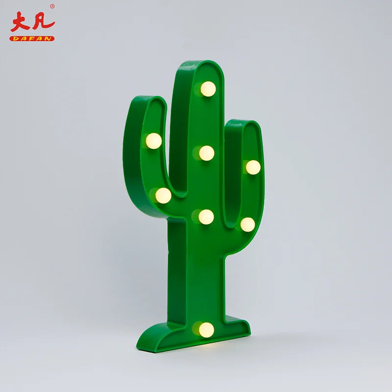 Cactus Christmas letter light design lamp led plastic light marquee plastic bulkhead light lighting led