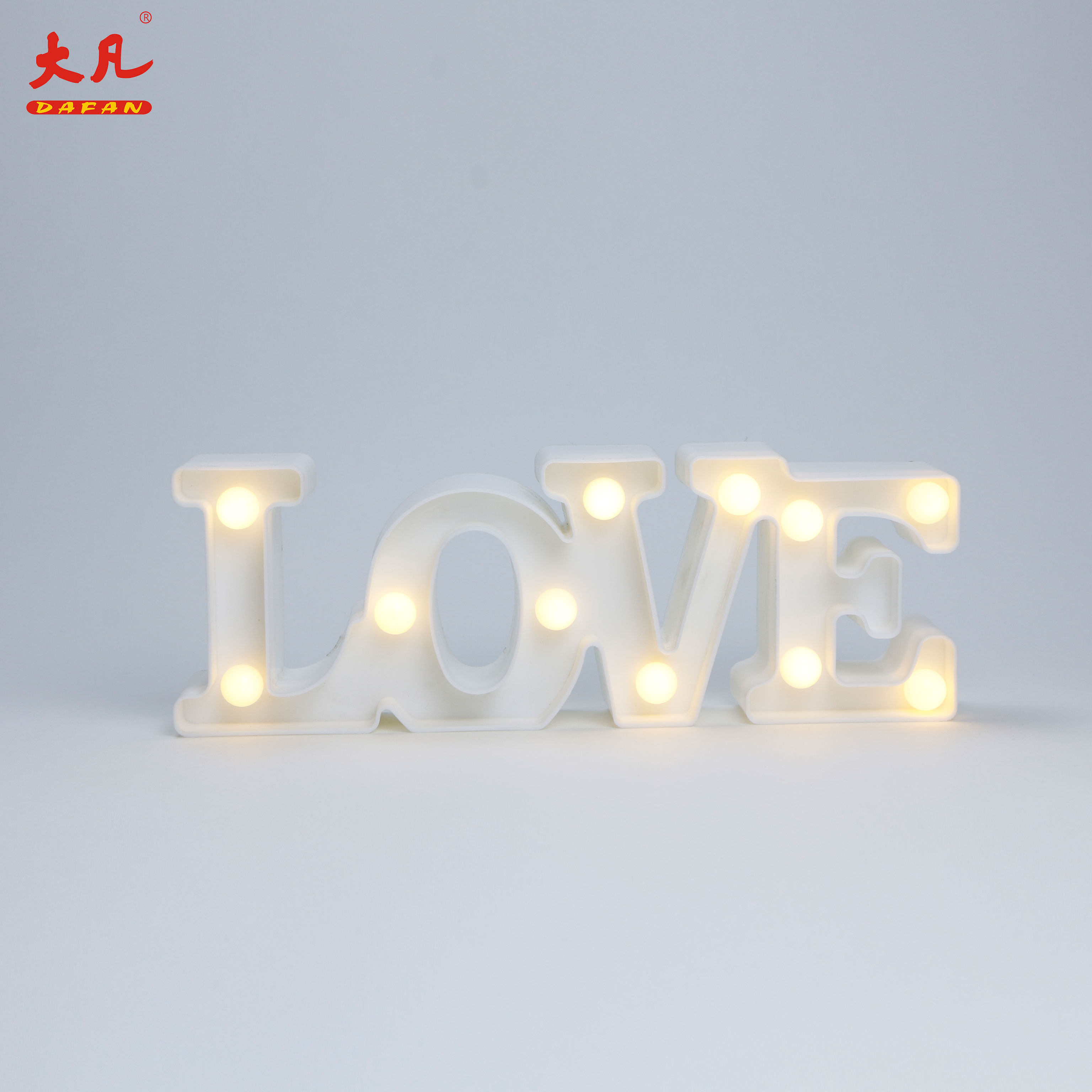 LOVE Shape Christmas letter light decorative led lights festival decoration marquee letter lights signs