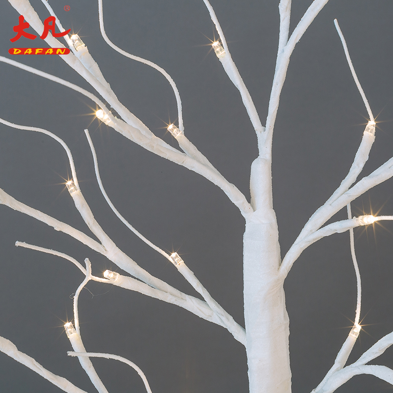 0.6 meters USB white birch lantern illuminant tree lamp artificial Christmas tree waterproof outdoor LED tree light