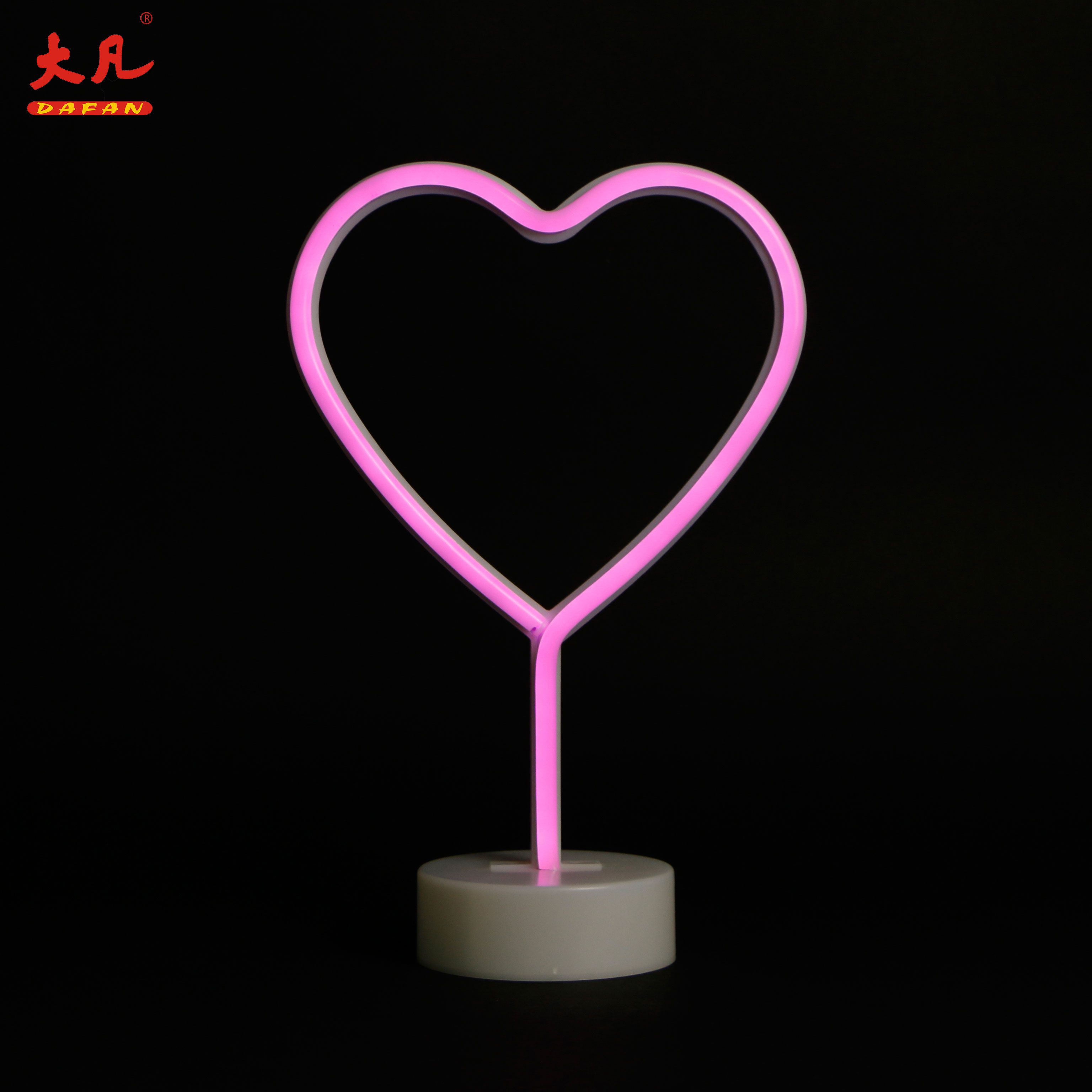 love shape led marquee neon table light decoration usb lamp neon led sign for party wedding