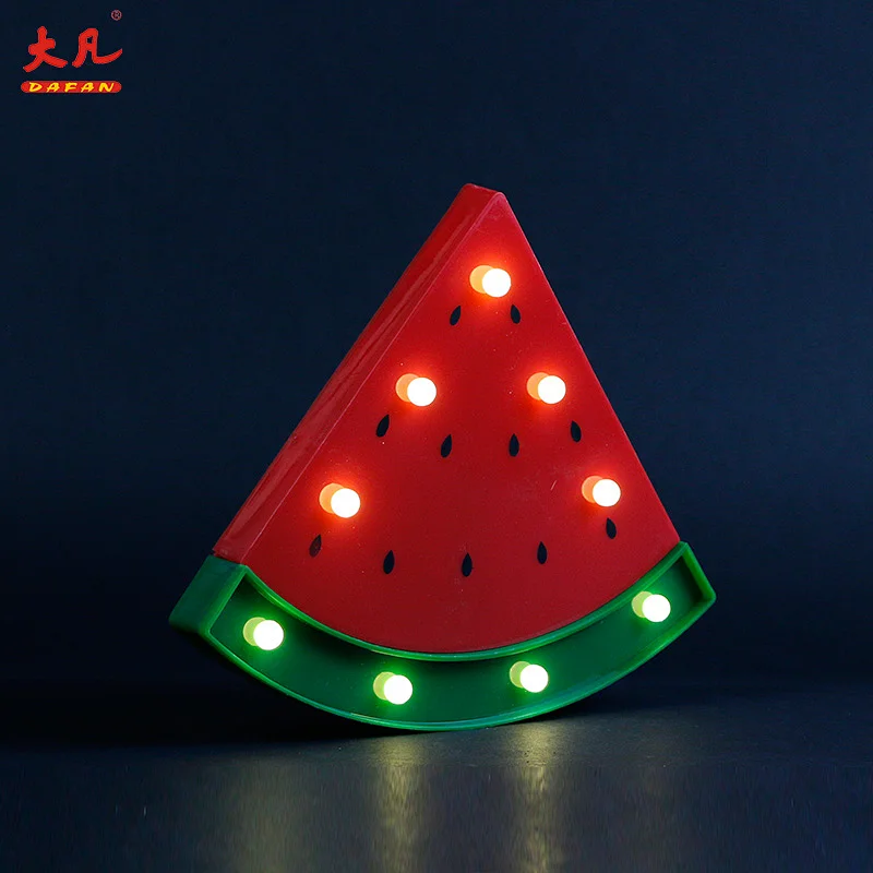 watermelon shape plastic battery operated table decoration lighting led foe room wedding party children