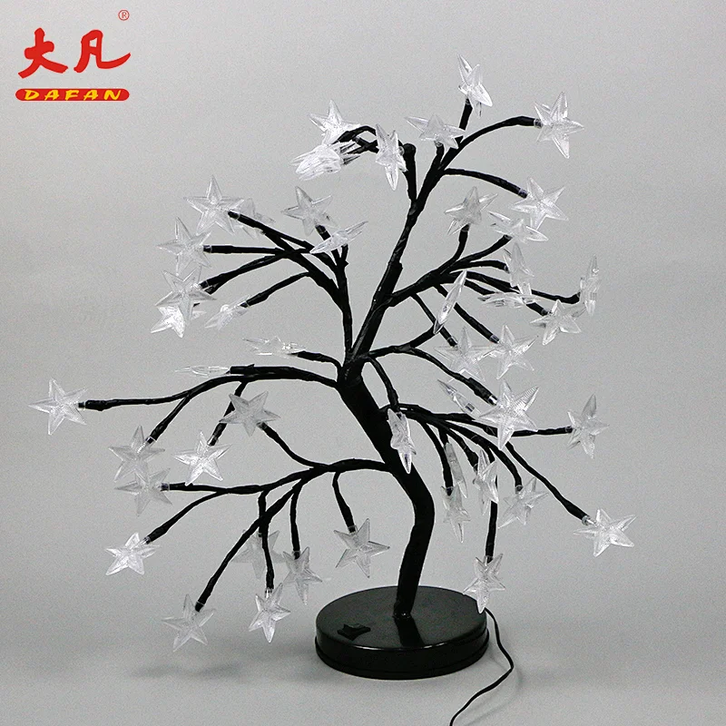 factory price hot sale star star decoration light bonsai tree decoration light tree
