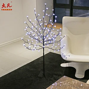 120cm battery operated led artificial cherry blossom tree decorated Christmas simulate flower tree lights
