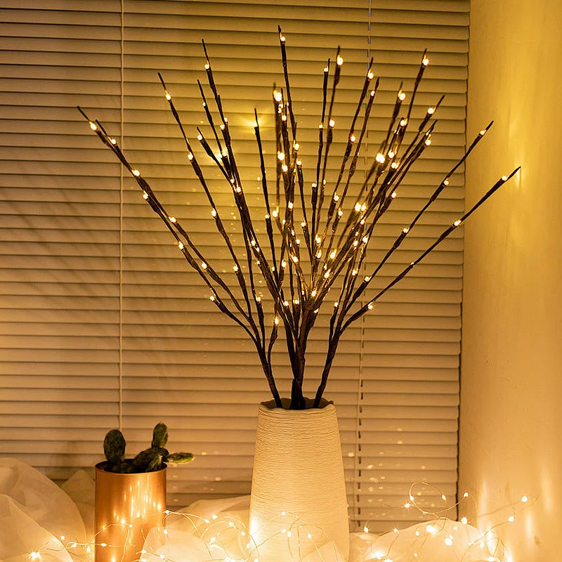 Modern 20 willow branch lamp tube home interior decoration festival layout LED lamp tube
