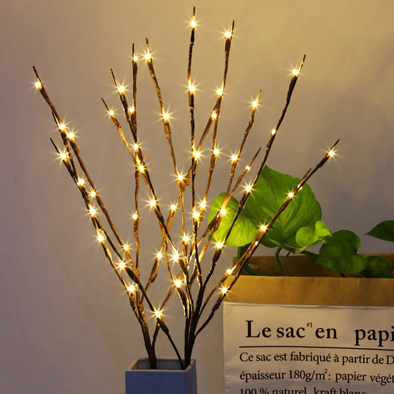 Modern 20 willow branch lamp tube home interior decoration festival layout LED lamp tube