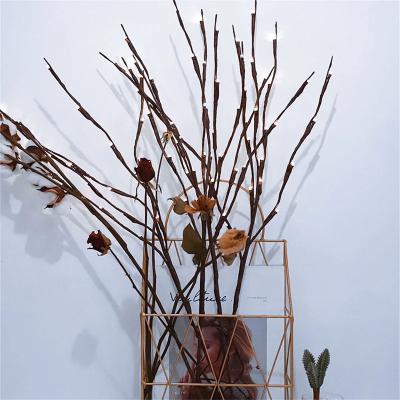 Modern 20 willow branch lamp tube home interior decoration festival layout LED lamp tube
