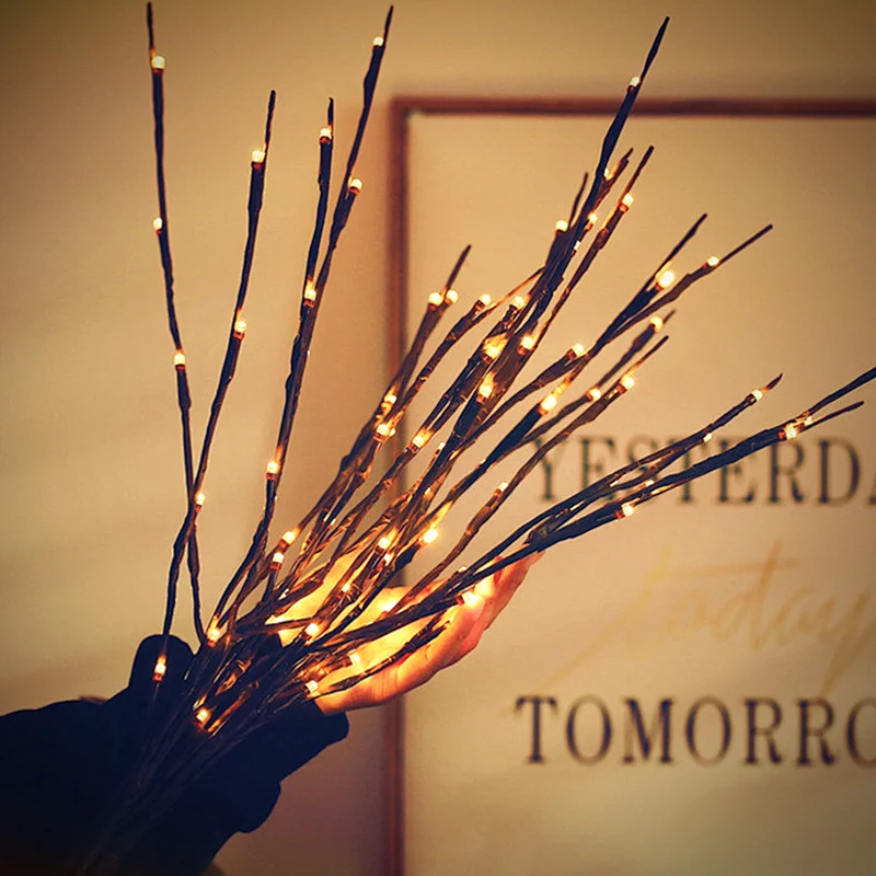 Modern 20 willow branch lamp tube home interior decoration festival layout LED lamp tube