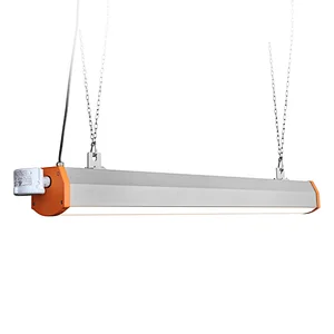 Best sell Warehouse Workshop IP65 100w 200w 300w 600W LED Pendant Linear High Bay Light With Motion Sensor