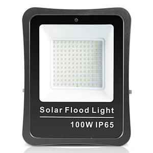 High power 300w IP65 solar flood light with remote control for outdoor lighting