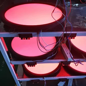 1000mm 1200mm Diameter RGB RGBW CCT dimmable pendant led round panel light