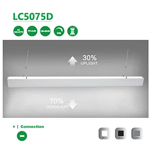 High Quality Aluminum 60W up-Down Lit LED Linear Light LED Linear Ceiling Light 1.2m 4FT LED Shop Light