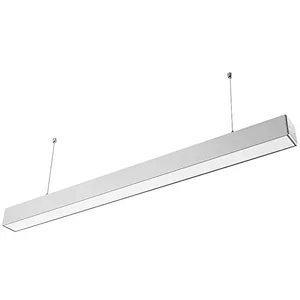 DALI dimmable Seamless Connection Aluminium linear led pendant light for suspended and wall mounted