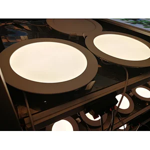 New all in one integrated super slim PC aluminum 24 watt recessed lamp embedded downlight round 24w ultra thin led light panel