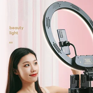 18 Inch LED Ring Light Fill Light 48W 60W with Tripod Stand Phone Holder Makeup Mirror for YouTube Video