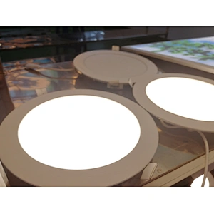 5 year warranty office 240mm 18w dimmable round LED panel light