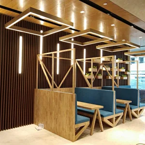 DALI dimmable Seamless Connection Aluminium linear led pendant light for suspended and wall mounted