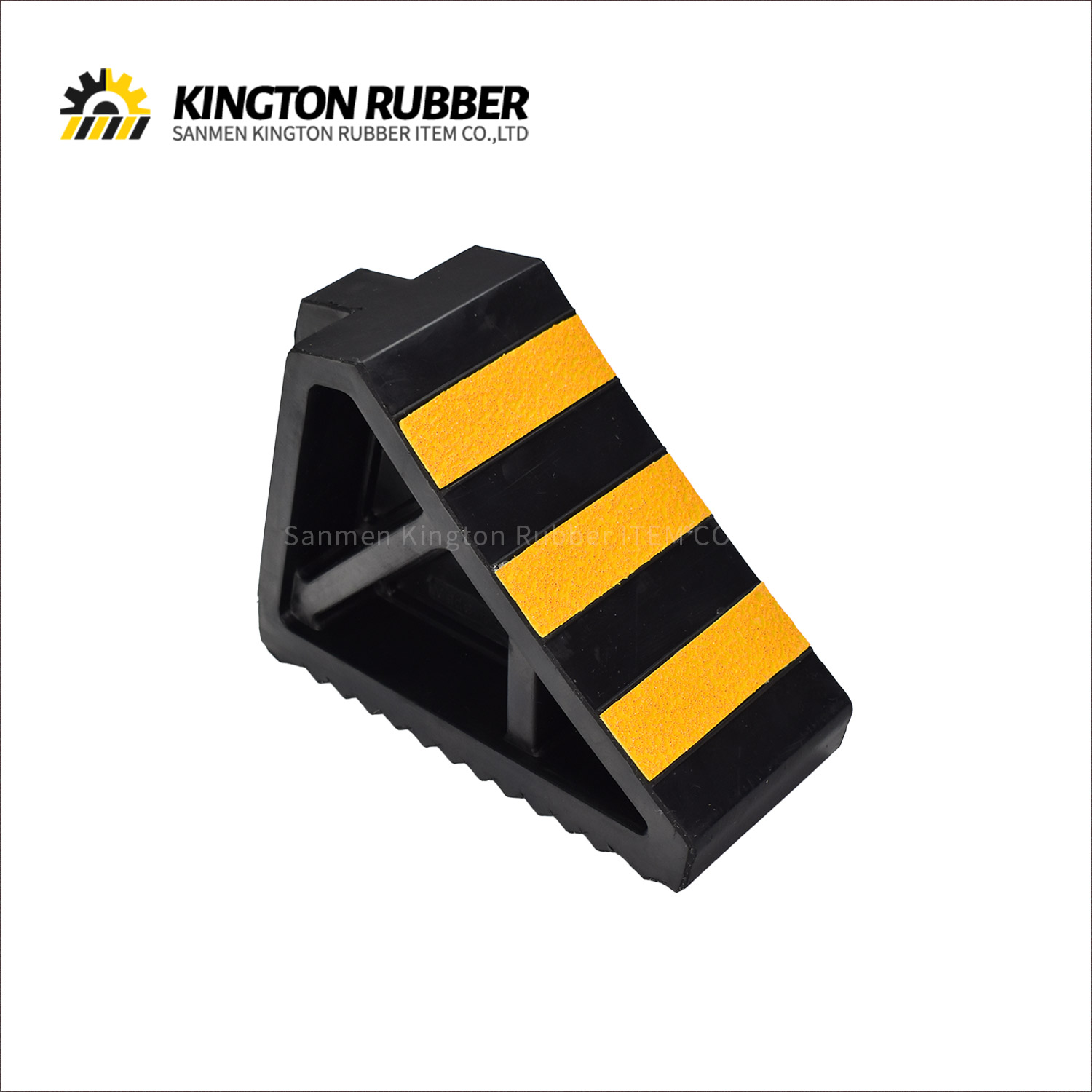 Rubber Wheel Chock , Manufacturer SANMEN KINGTON RUBBER ITEM CO., LTD.